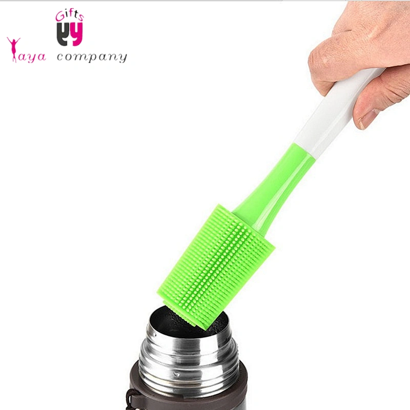 Safe Cleaning Silicone Milk Bottle Wash Brush With Long Handle