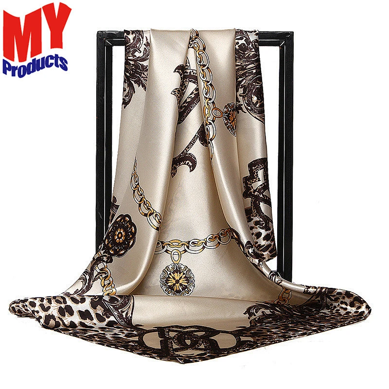 Scarf female fashion hijab silk scarf bound