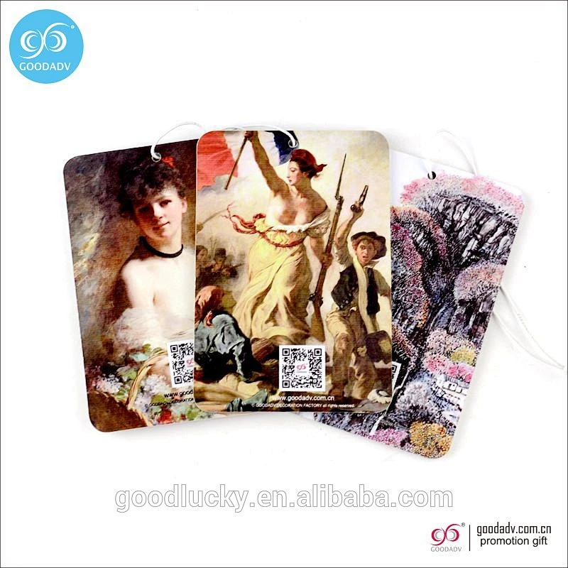 Made in China Bulk cheap custom car scents paper car perfume card