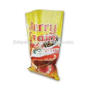 laminated agriculture Industrial use PP woven bag with logo printing packing rice, flour, food, chemical