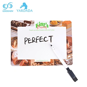 Promotional magnetic dry eraser marker pen with eraser