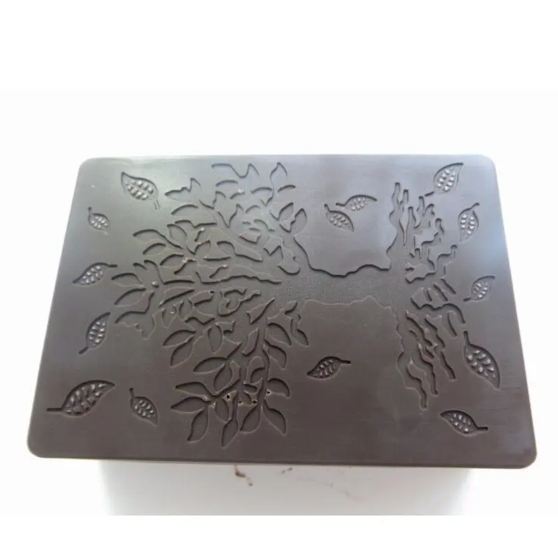 QT0054 square shape tree stamp handmade soap mold silicone chocolate mould przy