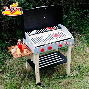 2018 neue design baby holzspielzeug bbq mode kinder holzspielzeug bbq rollenspiel kinder holzspielzeug bbq W10D123