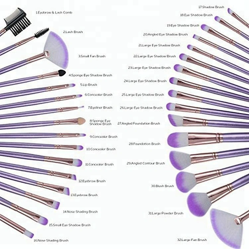 Wholesale makeup brush set private label