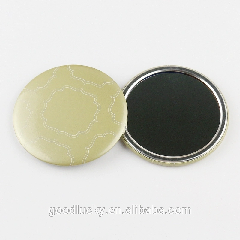 Round promotion gifts pocket cosmetic mirror with desgin