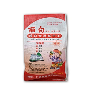 pp woven 20kg 25kg 50kg putty powder, cement packaging bags