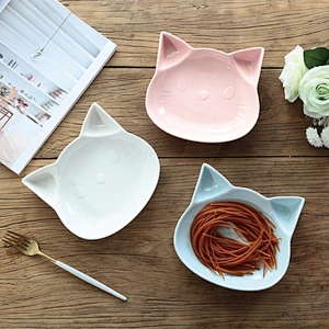 Creative children ceramic dining plate porcelain logo customize