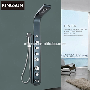 Stainless steel temperature digital computer control smart panel shower
