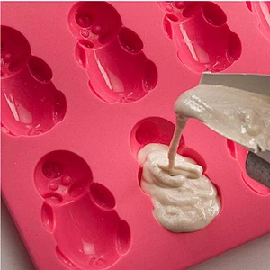 BPA free cakes 12 cavities pig shaped silicone baking mold  Pigs in a Blanket