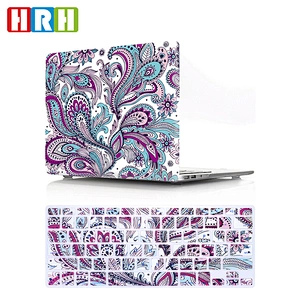 2 in 1 Paisley Flower hard case and silicone keyboard cover laptop case printed logo china for mac for macbook air 11 inch case