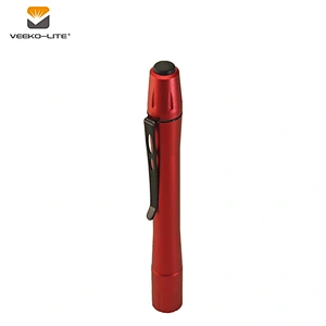 2018 Hot selling light 1SMD LED 2AAA Battery Aluminium Torch Pen light Mini red flashlight