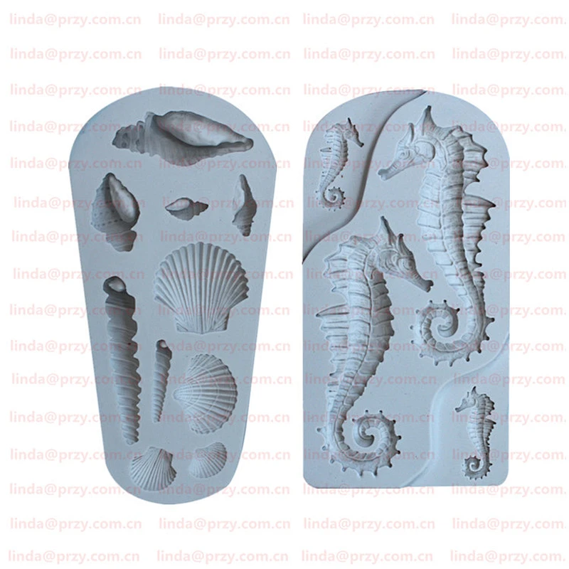 Coral fish molds silicone fondant mould Fondant chocolate cake decoration tool Mold