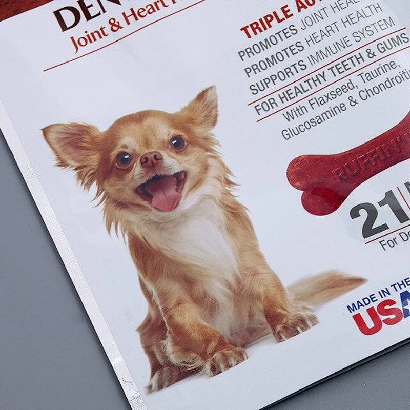 PE self-styled printed dog food bag