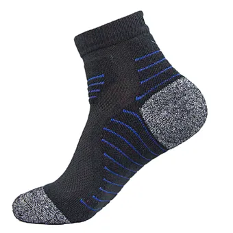 men's fashion dress stripe soft elastic cycling running socks