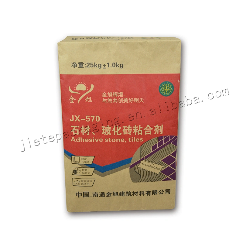 Multilayer kraft paper with PE lining stand up cement paper flexo printing cement bag