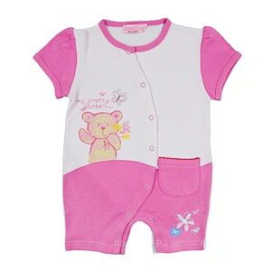 Knitted baby jumper fashion clothing girl pom romper