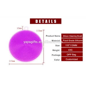 Silicone dish scrubber dish washing brush silicone brush for dish