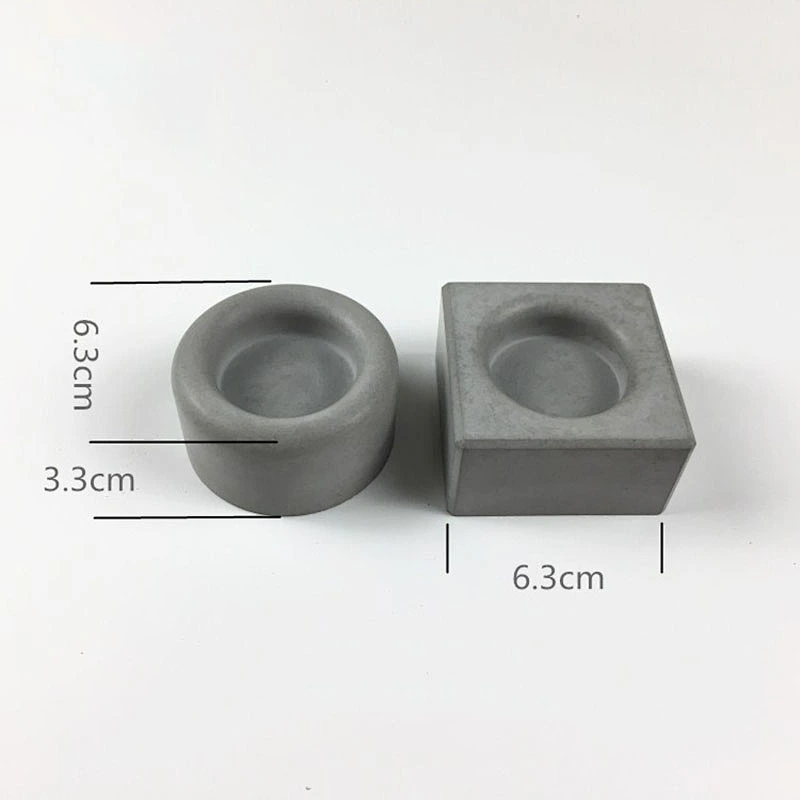 S9179 Round candlestick concrete molds home furniture silicone molds garden flower pot molds