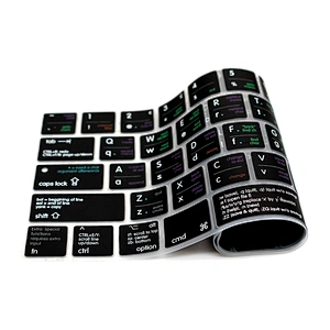 Wholesale China Factory VIM vi Shortcut Silicone Keyboard Cover for macbook pro keyboard cover for macbook pro touch bar