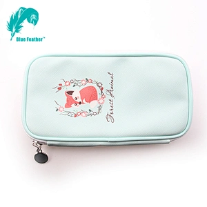 Student's Favourite Pu Leather Pencil Bag