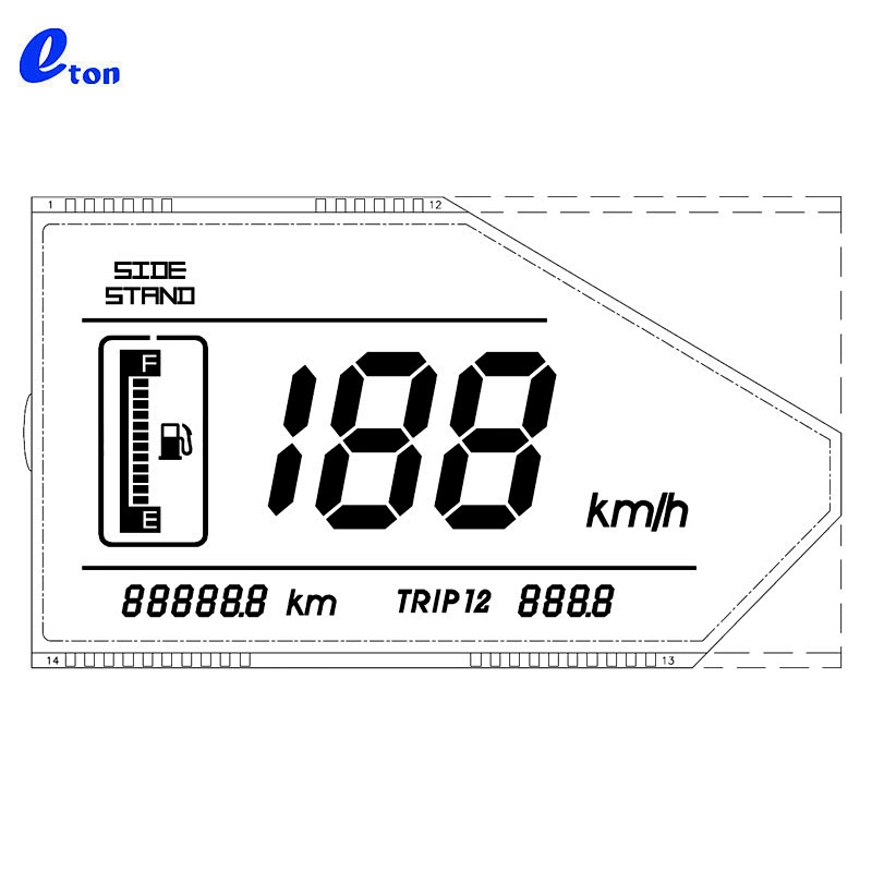 e-bike digital odometer lcd screen
