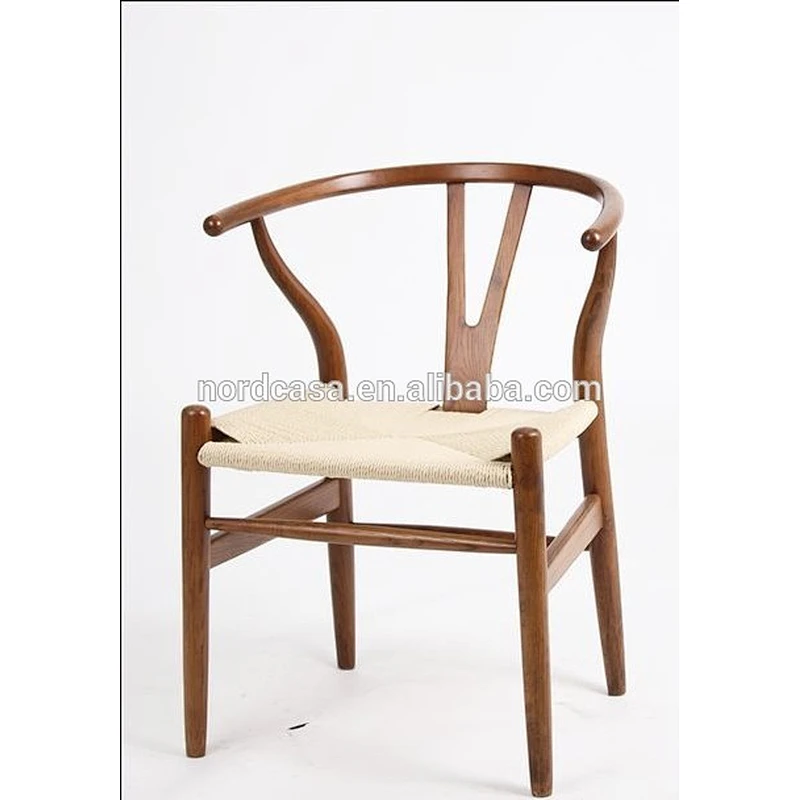 French style antique oak wood dining chair