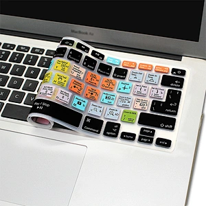 OEM Factory China shortcuts keyboard skin After Effects Functional Russian Silicone Key Cover For macbook pro 15 inch keyboard