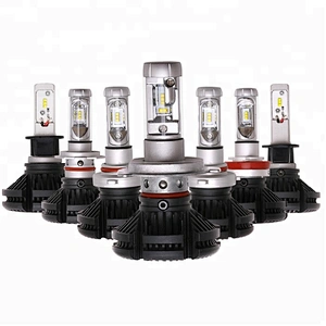3 color X3 50W Fanless Auto Car Light H7 HB2 9008 H4 H11 H16 9004 9007 9005 9006 H1 H3 HB3 HB4 ZES LED Headlight Bulb Kit
