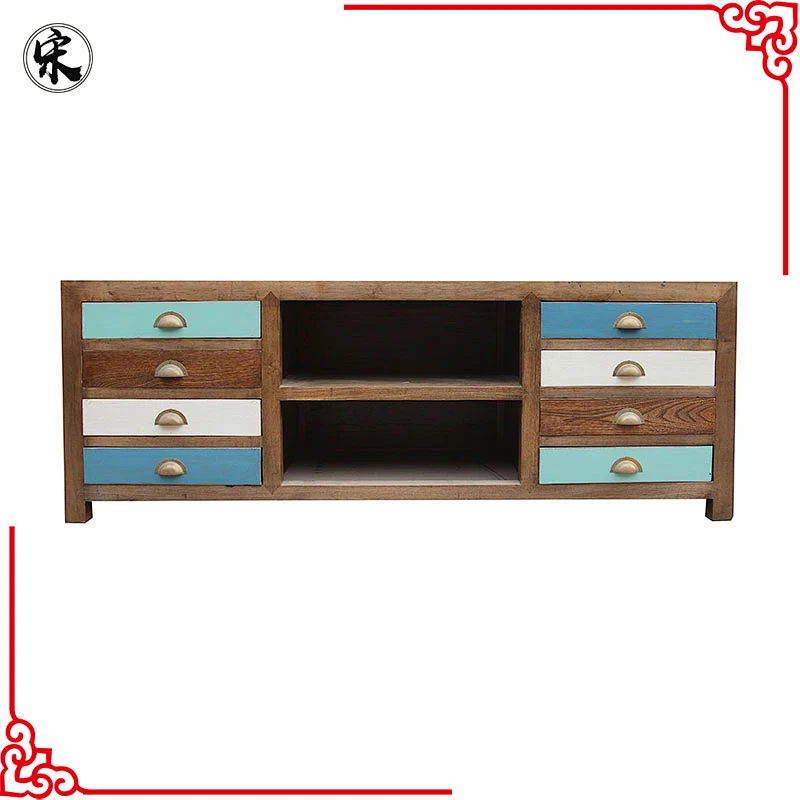 vintage industrial storage furniture in stores