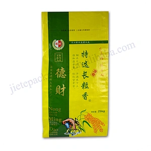 Guaranteed quality 25kg bopp laminated pp woven rice bag