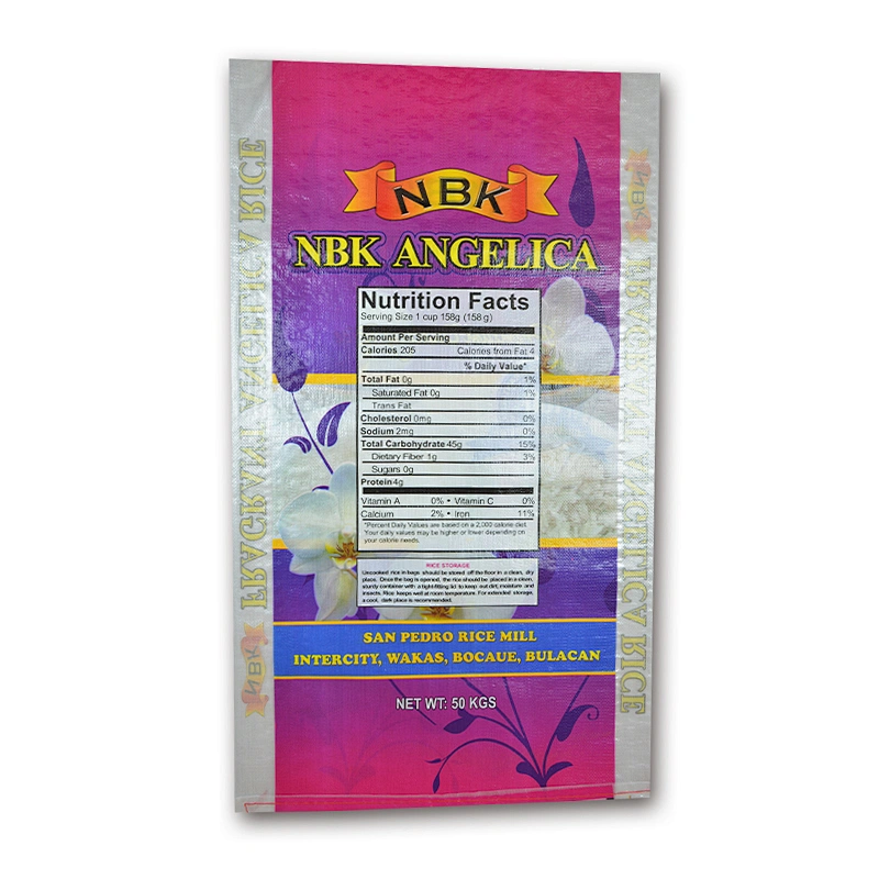 China supplier polypropylene rice packaging bag 50kg