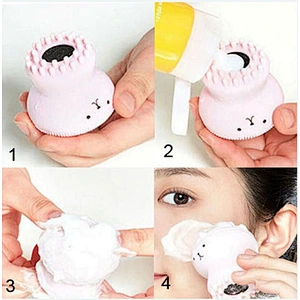 Wholesale makeup tools jellyfish silicone face cleaner brush for makeup