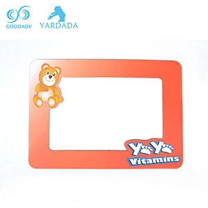 2018 colorful custom mini fridge magnet magnetic photo frame