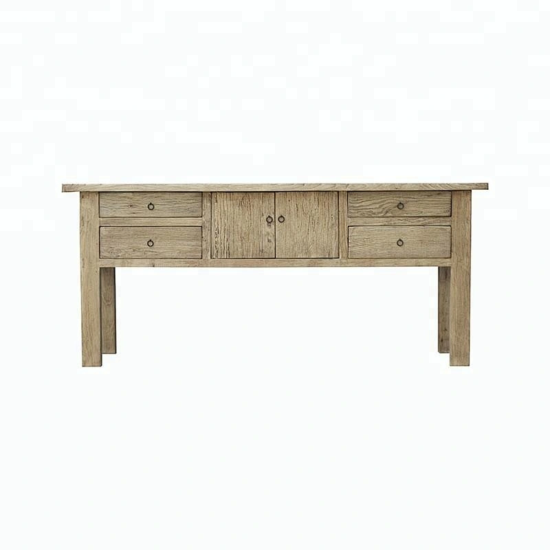 wholesale chinese antique rustic reclaimed old elm wood furniture, side table