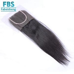 top quality 4*4 closure 130 density virgin hair in stock