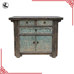 wholesale chinese antique reproduction shabby chic storage buffet store furniture
