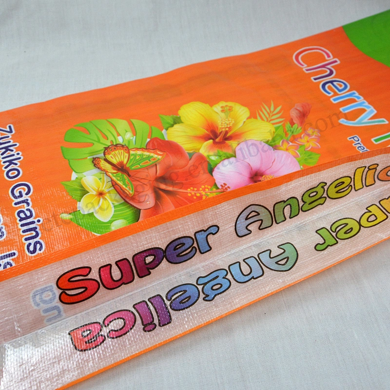 25kg 50kg empty plastic bopp laminated pp woven rice packaging bags sack for grain,seed,corn,feed