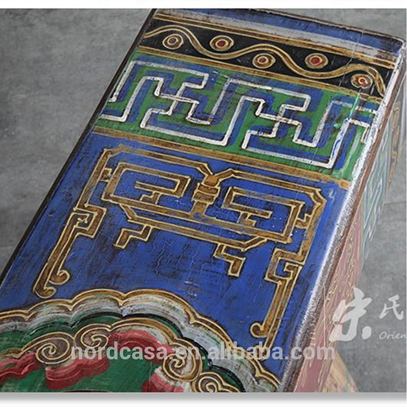 hand painting chinese antique style garden bench