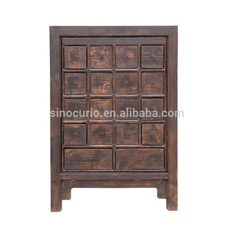 wholesale furniture china many drawers cabinet vintage chinese wooden medicine cabinet