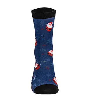 Polyester High Quality Customized Digital Printing Festival Celebrating Christmas Eve Theme MOQ Fashion Socks Woman