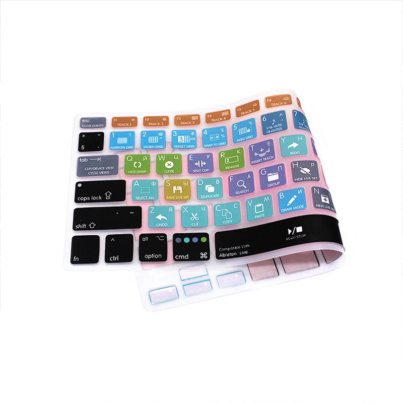 Ultra Thin Laptop Accessories Ableton Live  Russian Hotkeys Silicone Diy Keyboard Skin For Mac Cover