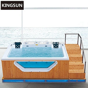 Whirlpool Wooden Hot Spa Outdoor Swimming Pool For Korea