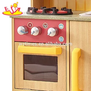 Kinder des neuen Entwurfs, die Spielwaren Holzspielzeugküche für Verkauf W10C328 kochen