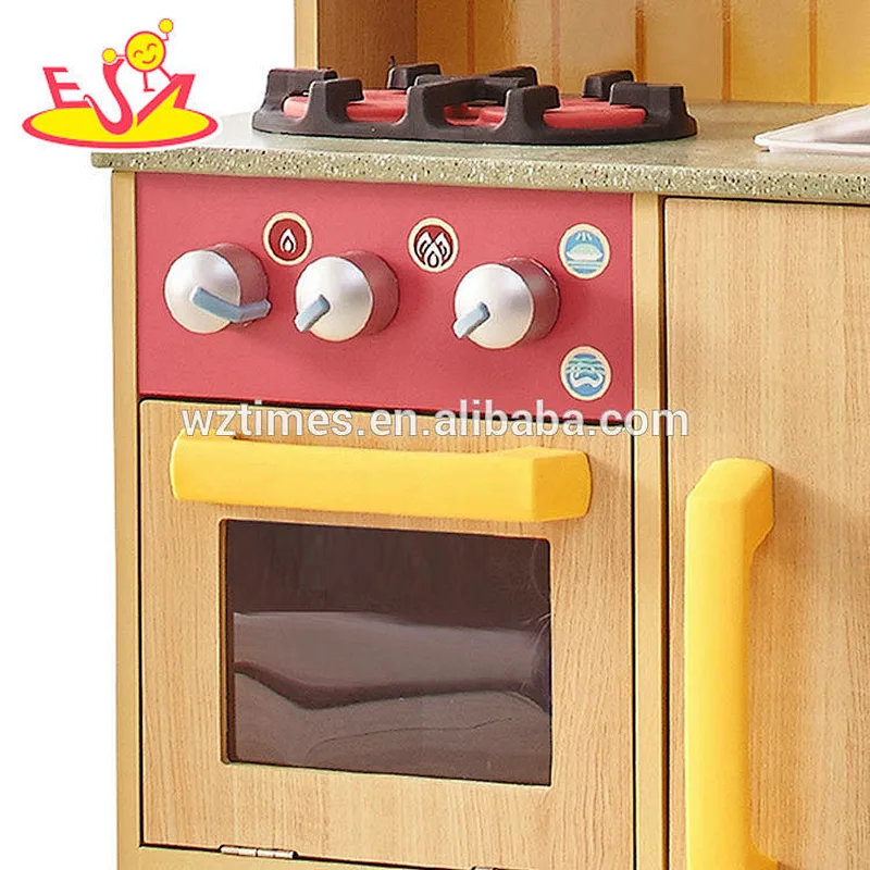 Kinder des neuen Entwurfs, die Spielwaren Holzspielzeugküche für Verkauf W10C328 kochen