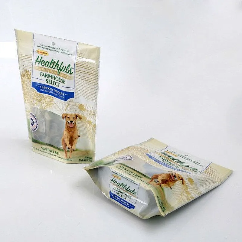 Transparent PE color printing pet food packaging bag