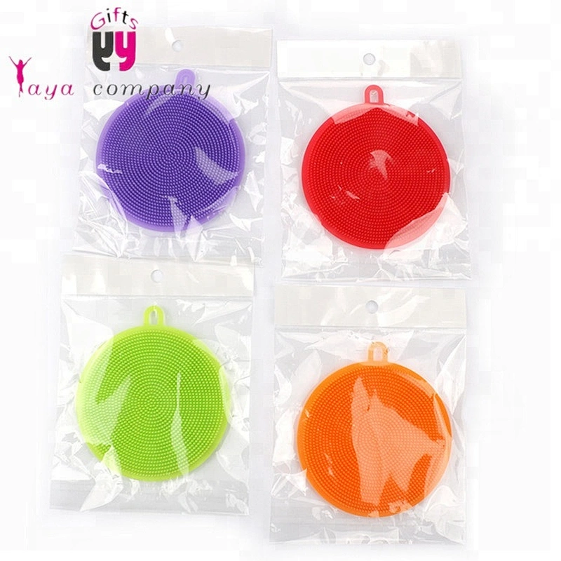 antibacterial silicone dish scrubber with different shaped