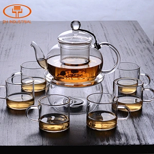 2018 wholesale glass tea pot fancy tea pot mini tea pot