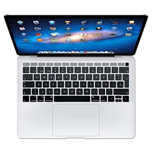 spanish  keyboard cover Rainbow Silicone Keyboard Skin Cover For Macbook Air 13