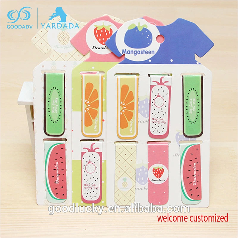 Fashion design OEM logo personalized magnet bookmark for promotion