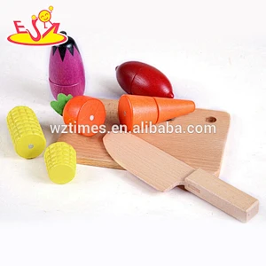 wholesale hot sale wooden fruit vegetable cutting toy for sale W10B142